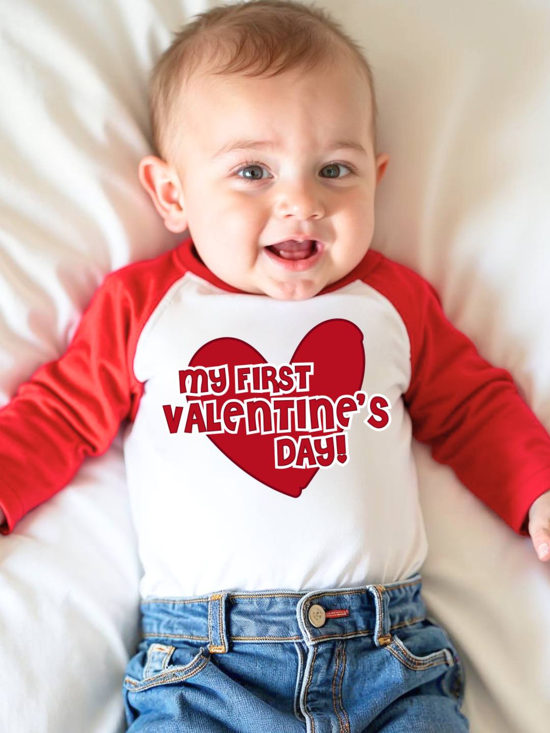 

KNITROOT Kids White Valentine's Day Printed T-shirt