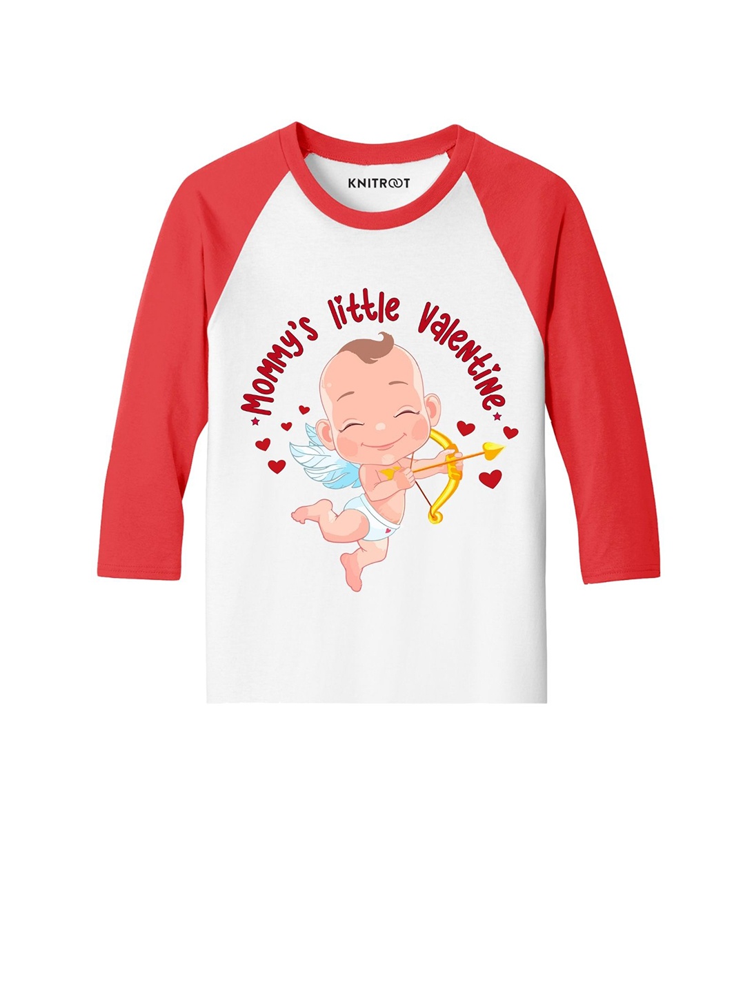 

KNITROOT Kids White & Red Printed T-shirt