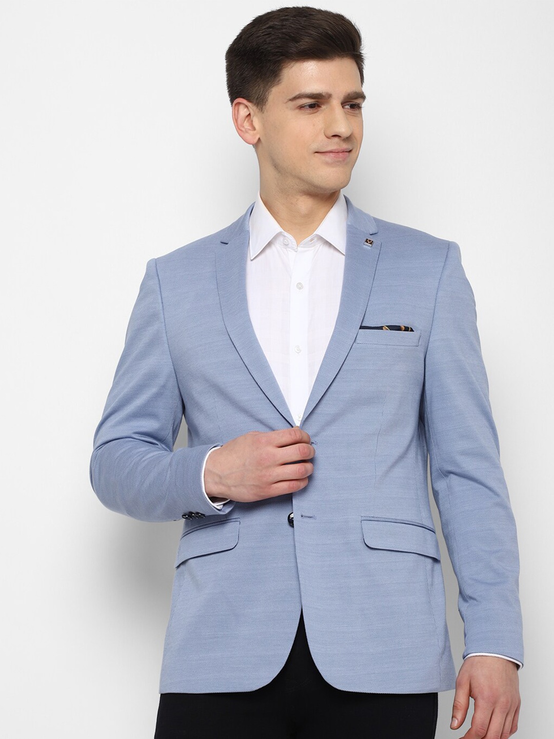 

Allen Solly Blue Checked Blazer