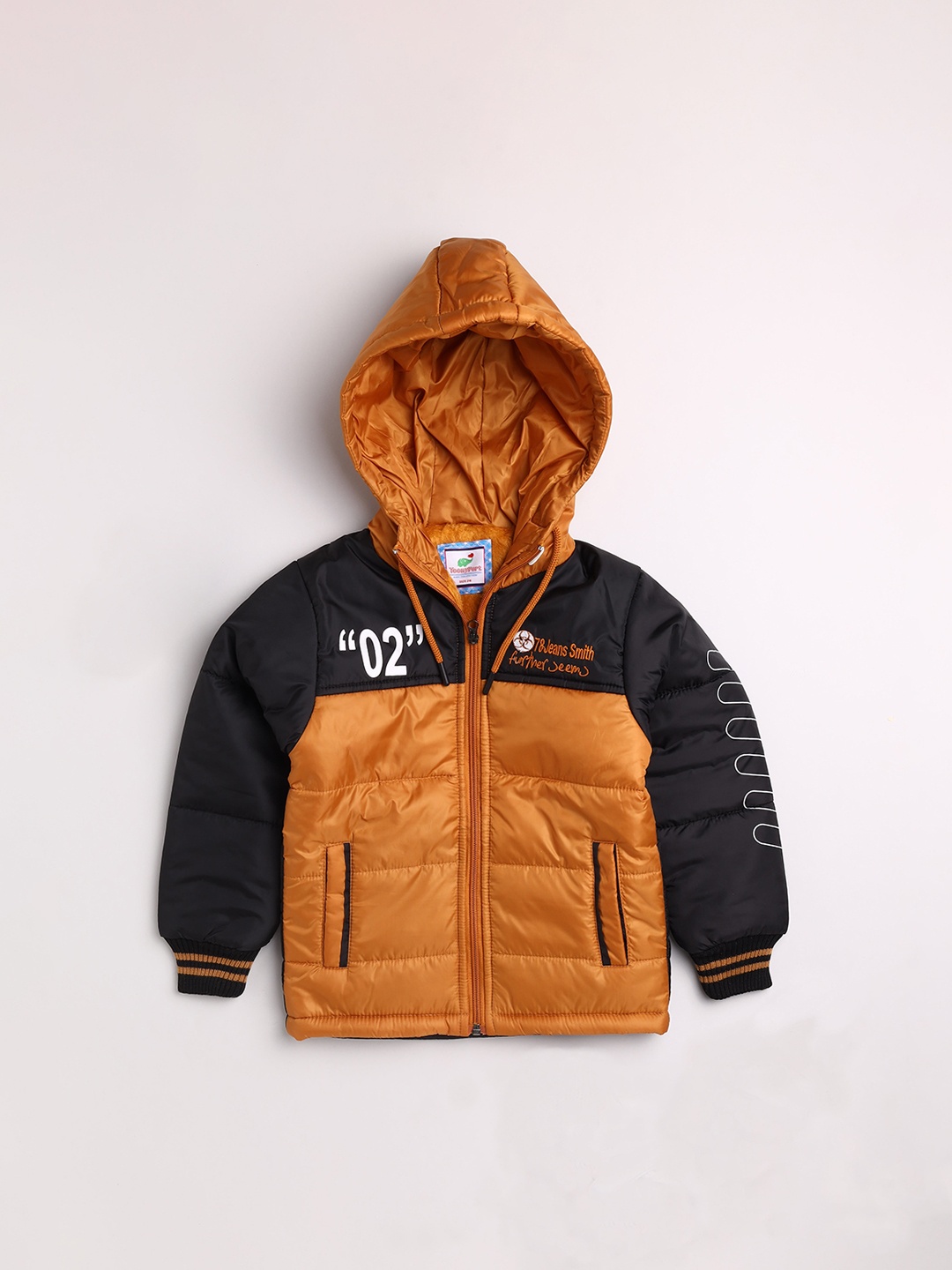 

Toonyport Boys Orange Lightweight Padded Hooded Jacket
