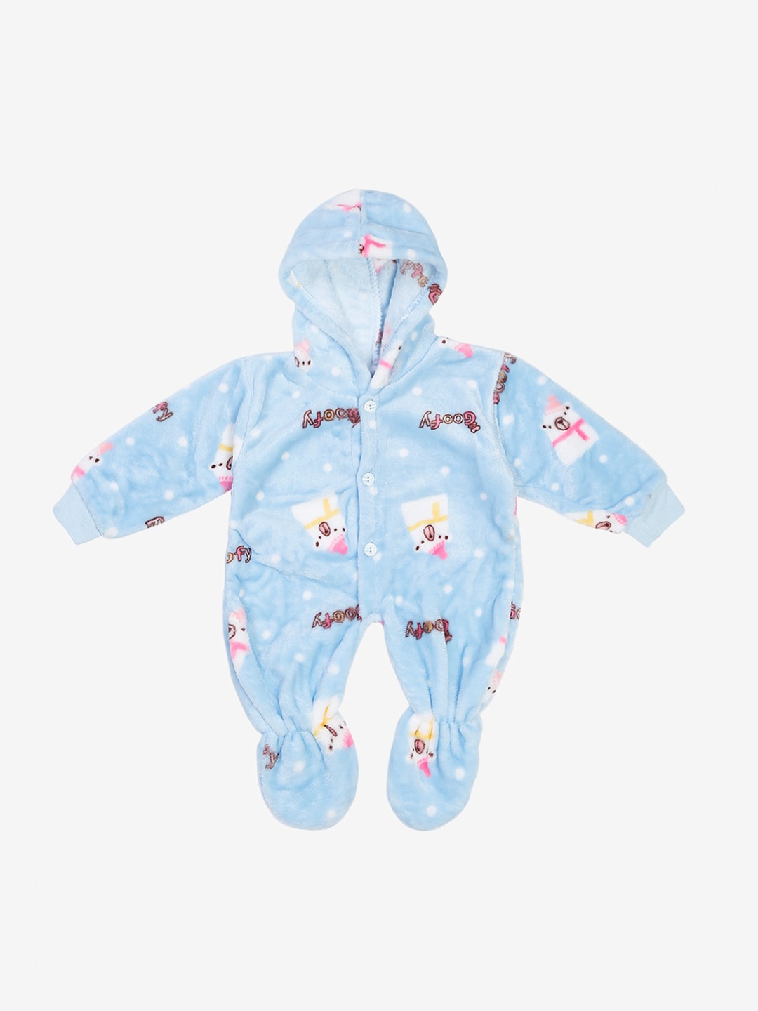 

KLOTTHE Kids Blue Printed Sleepsuit