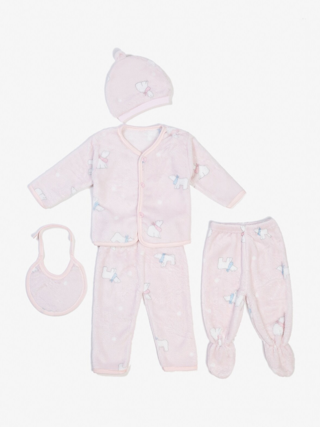

KLOTTHE Unisex Kids Pink Romper Set