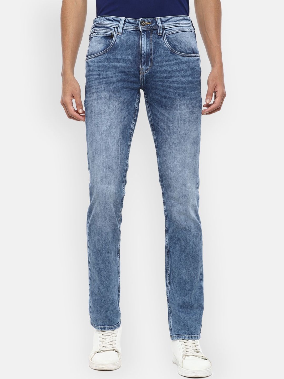 

VAN HEUSEN DENIM LABS Men Blue Slim Fit Heavy Fade Jeans