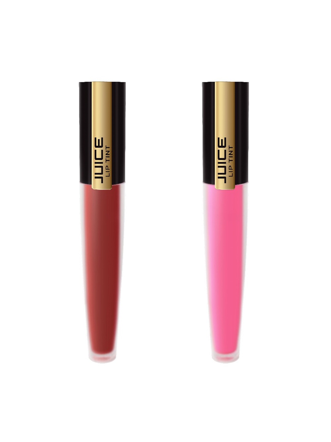 

JUICE Set of 2 Matte Lip Tints - Fuchsia Fantasy M-04 & Red Velvet M-07, Pink