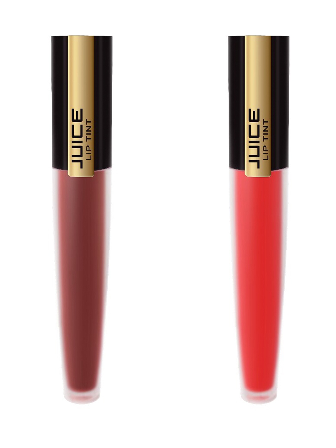 

JUICE Set of 2 Matte Lip Tint - Delux Cocolate M-73 & Perfect Red M-25, Multi