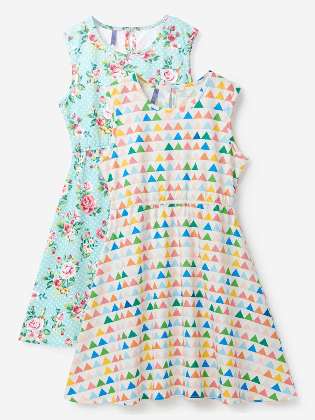 

YK Multicoloured Pack of 2 Floral Dress, Multi