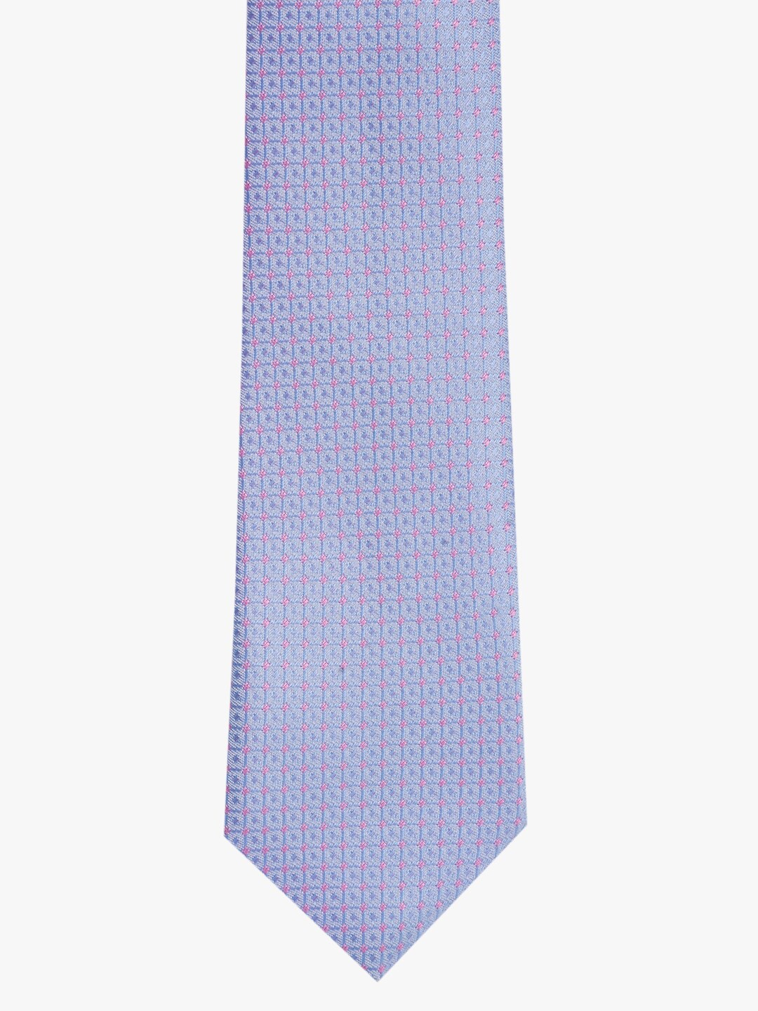 

BuckleUp Men Purple & Pink Woven Design Broad Tie