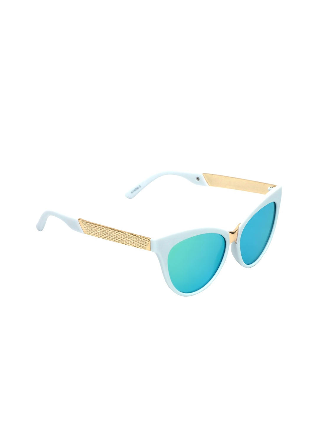 

Spiky Unisex Kids Blue Lens & White Sunglasses with UV Protected Lens CTK147_WHT_EME