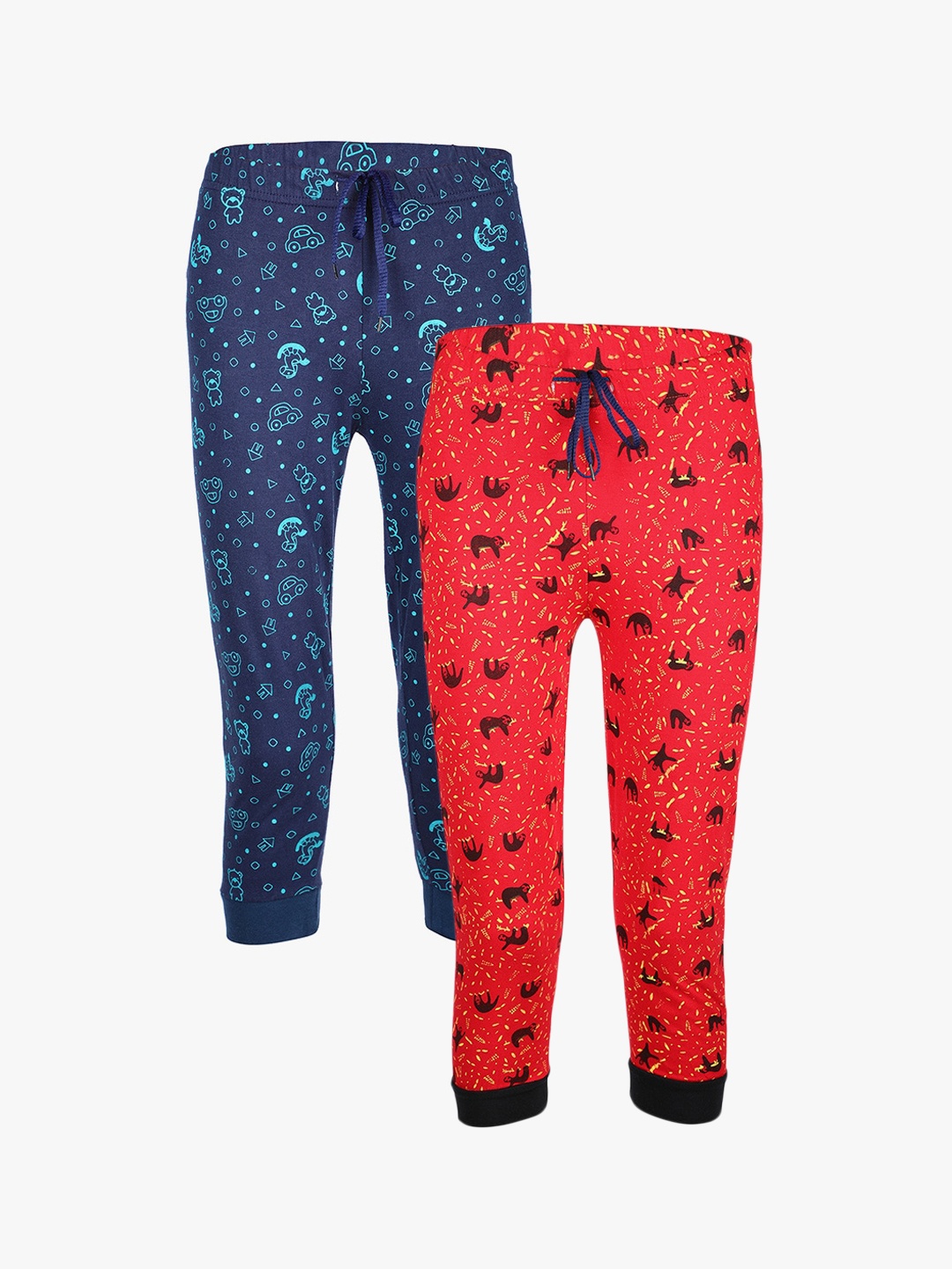 

SAVAGE Boys Pack Of 2 Assorted Pure Cotton Joggers