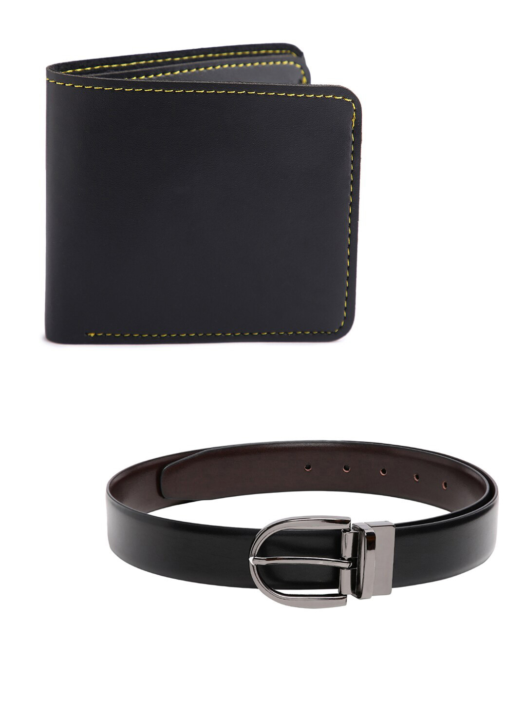 

Crusset Men Belt & Wallet Accessory Gift Set Combo, Black