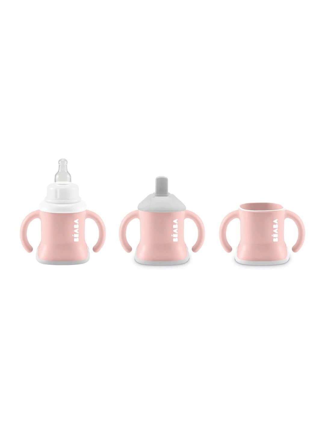 

BEABA Pink 3-in-1 Evolutive Training Sipper Cup 150 ml