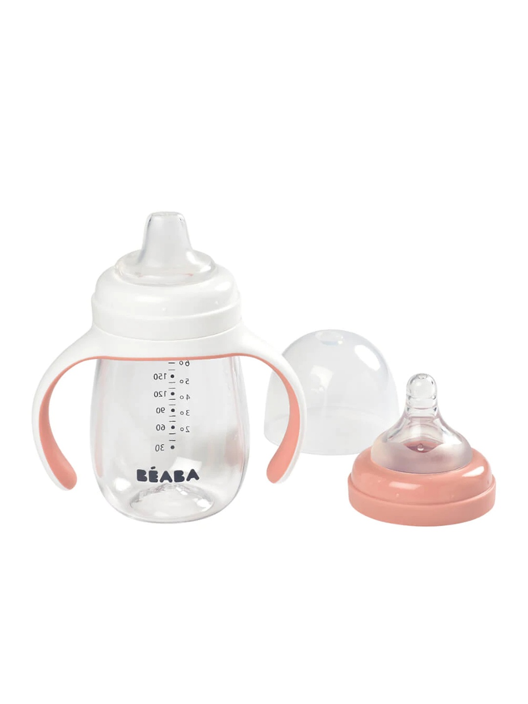 

BEABA 2 In 1 Learning Cup - 210 ml, Pink