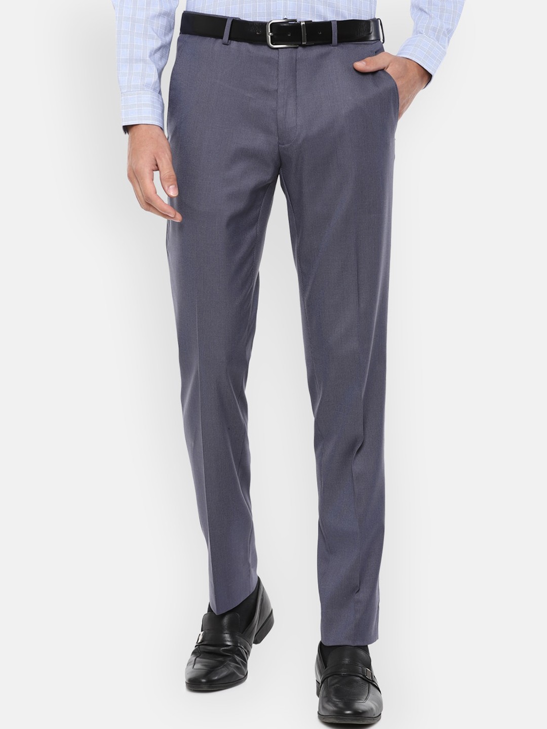 

Van Heusen Men Blue Slim Fit Trousers