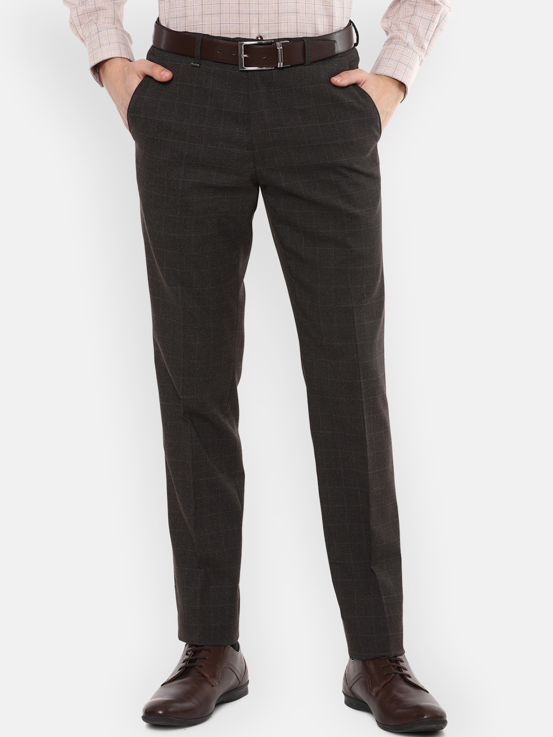 

Van Heusen Men Black Slim Fit Trousers