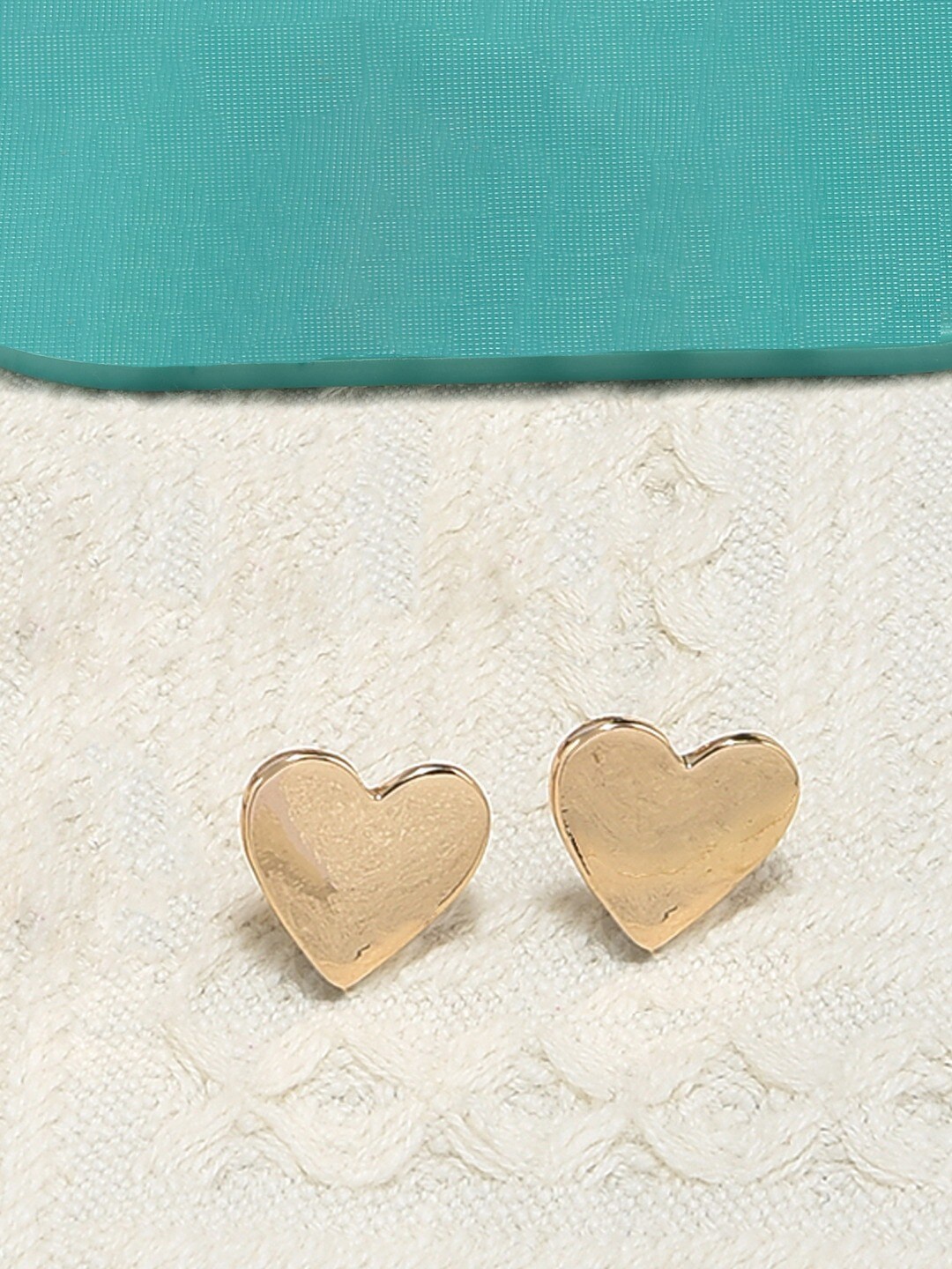 

AMI Gold-Toned Contemporary Studs Earrings