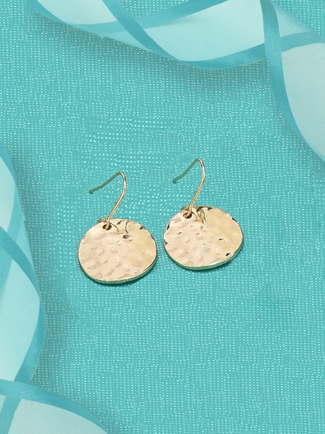 

AMI Gold-Toned Contemporary Drop Earrings