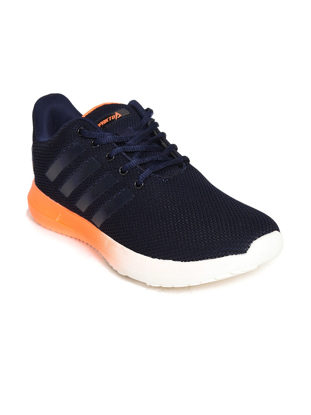 

IMPAKTO Men Navy Blue Mesh Walking Non-Marking Shoes