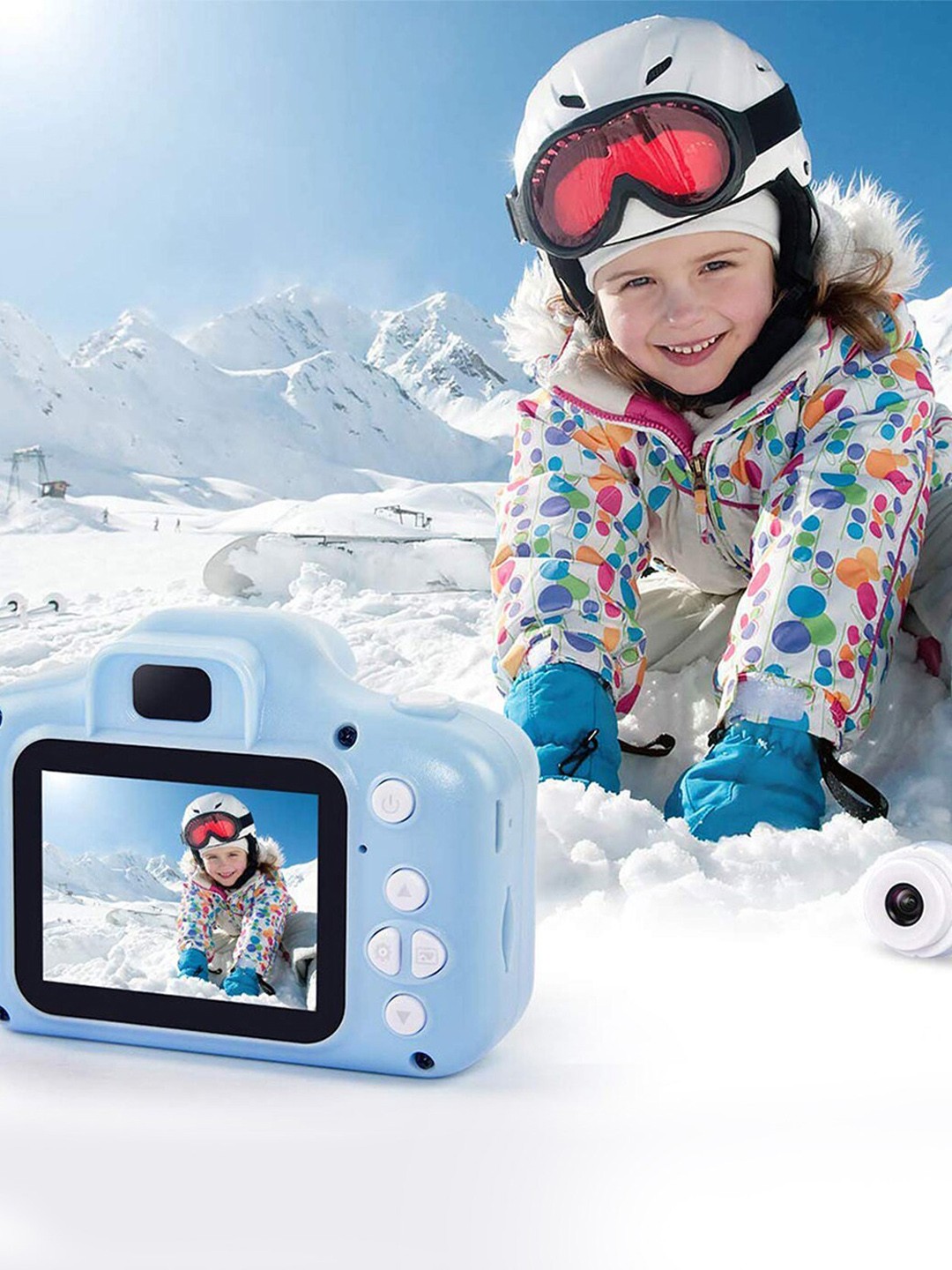 

Wembley Toys Kids Blue Solid 2 Inch Screen Recorder Camera
