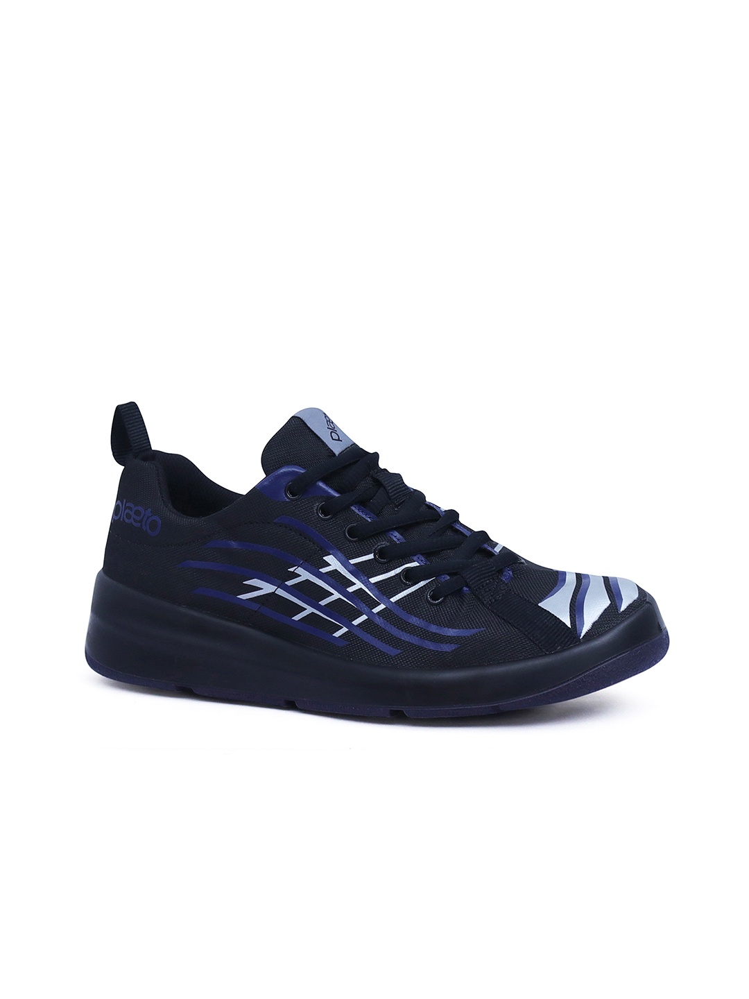 

plaeto Men Printed Nova Multiplay Non-marking Lightweight Sports Shoes, Black