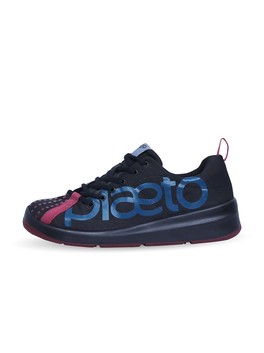 

plaeto Men Printed Slam Multiplay Non-marking Lightweight Sports Shoes, Black