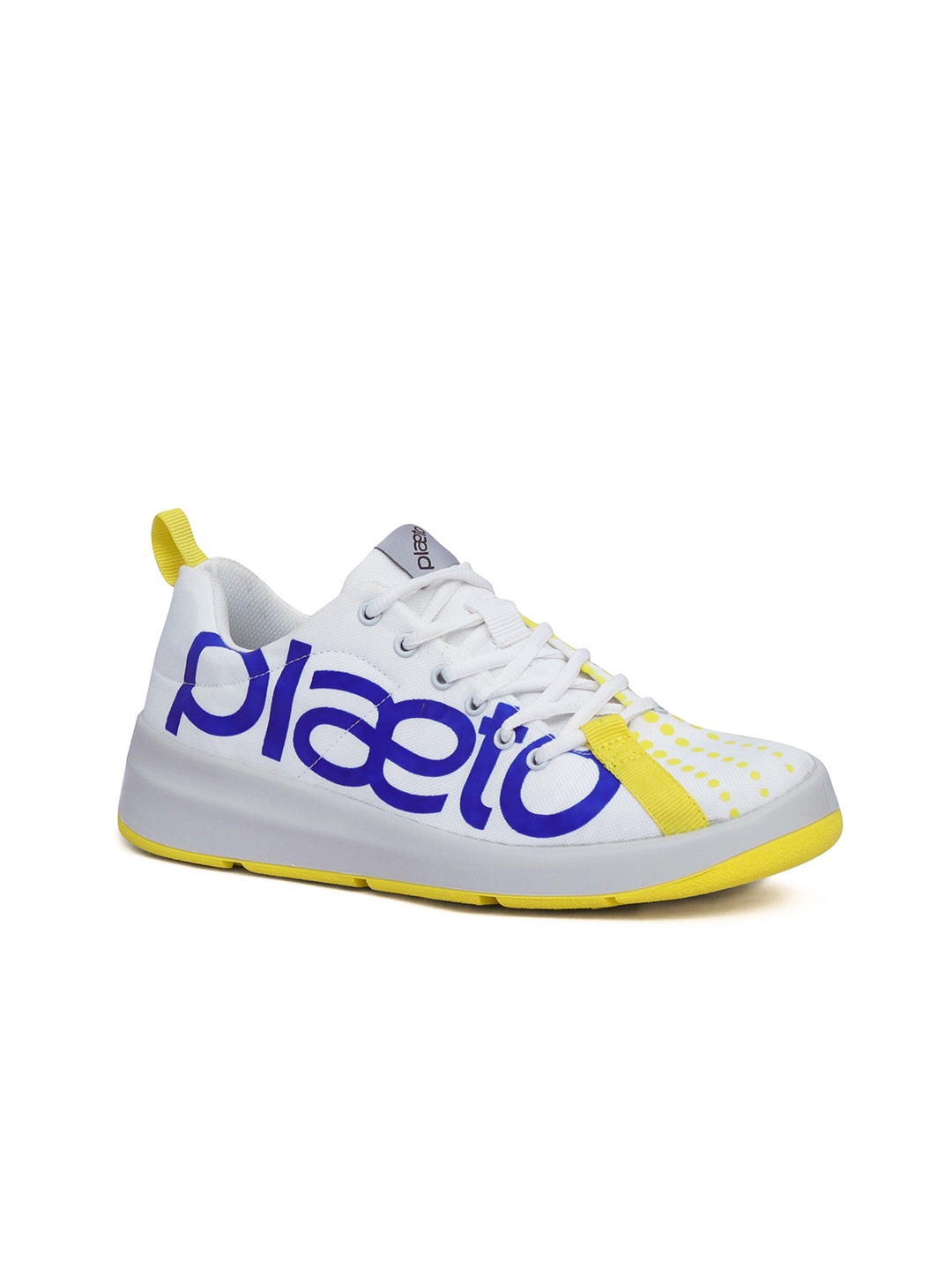 

plaeto Men Printed Slam Multiplay Non-marking Lightweight Sports Shoes, White