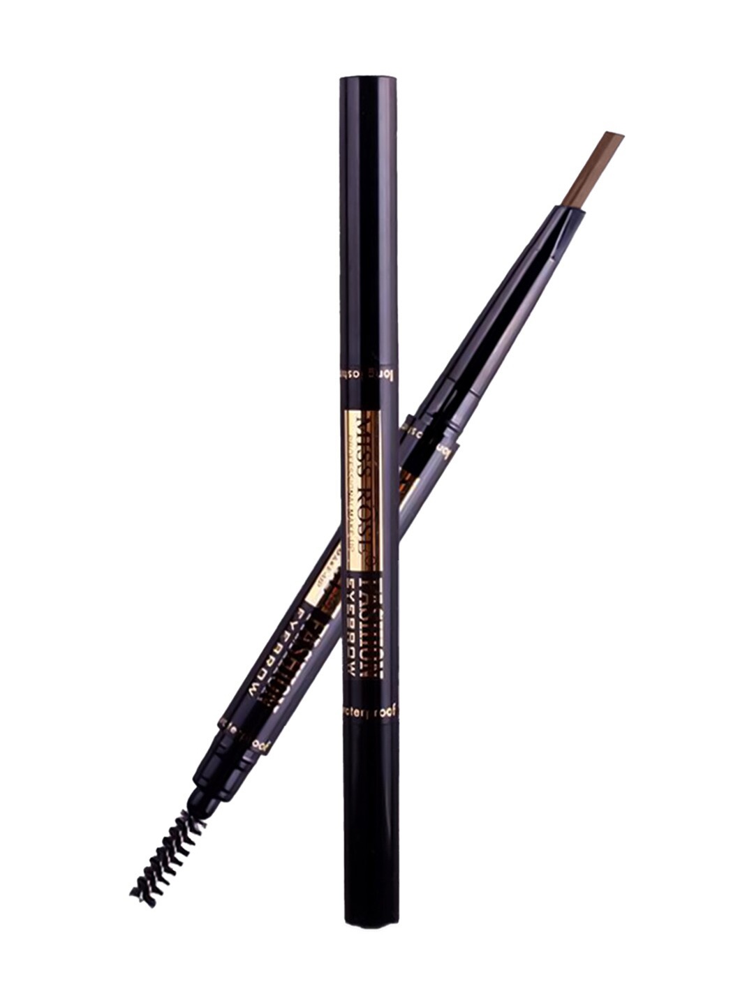 

MISS ROSE 2-in-1 Long Lasting Fashion Eyebrow Pencil with Brush - Shade 02, Brown