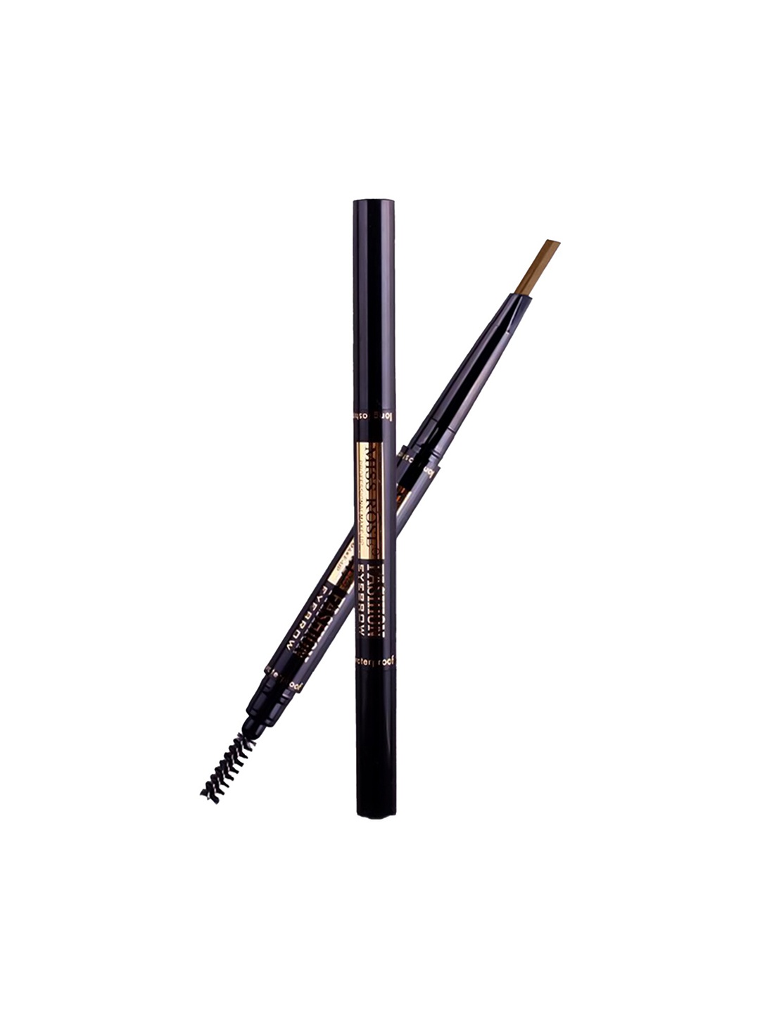 

MISS ROSE 2-in-1 Long Lasting Fashion Eyebrow Pencil with Brush - Shade 01, Camel brown