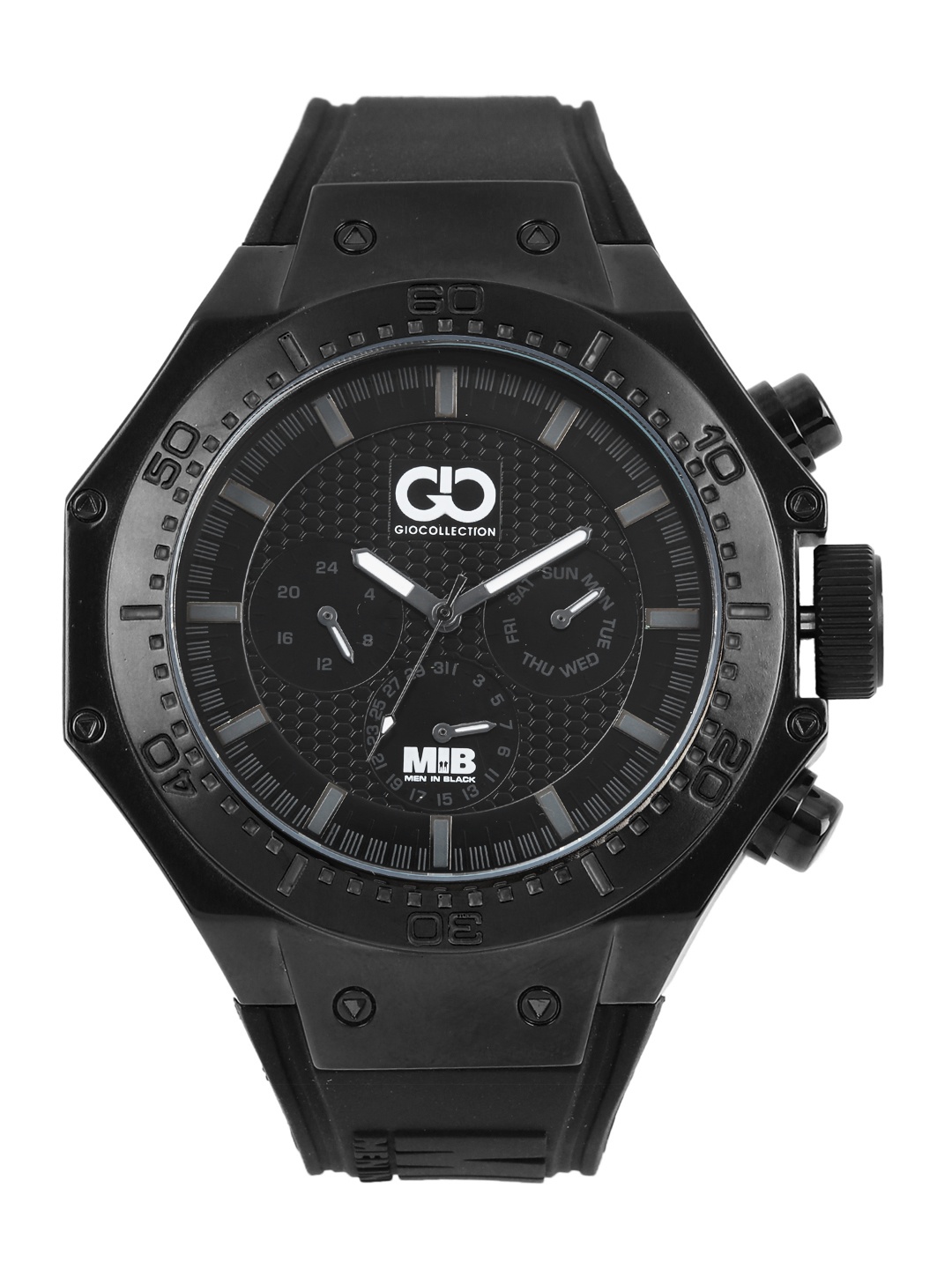 

GIO COLLECTION Men Black Multi-Function Watch AD-0051-F