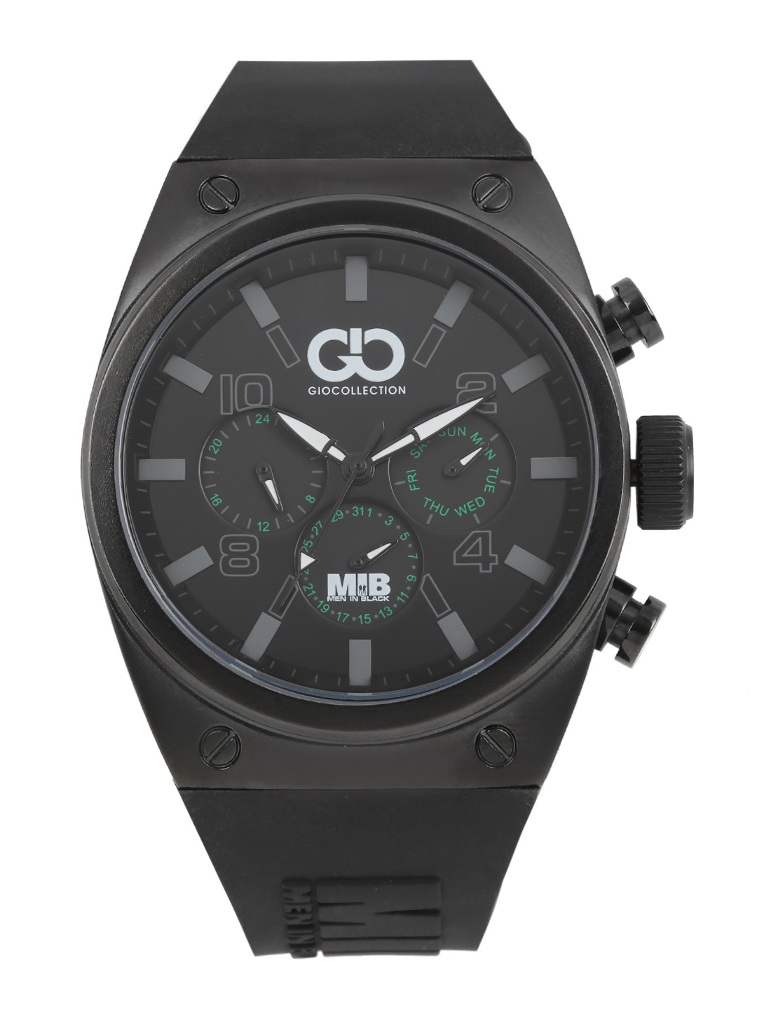 

GIO COLLECTION Men Black Multi-Function Watch AD-0044-D