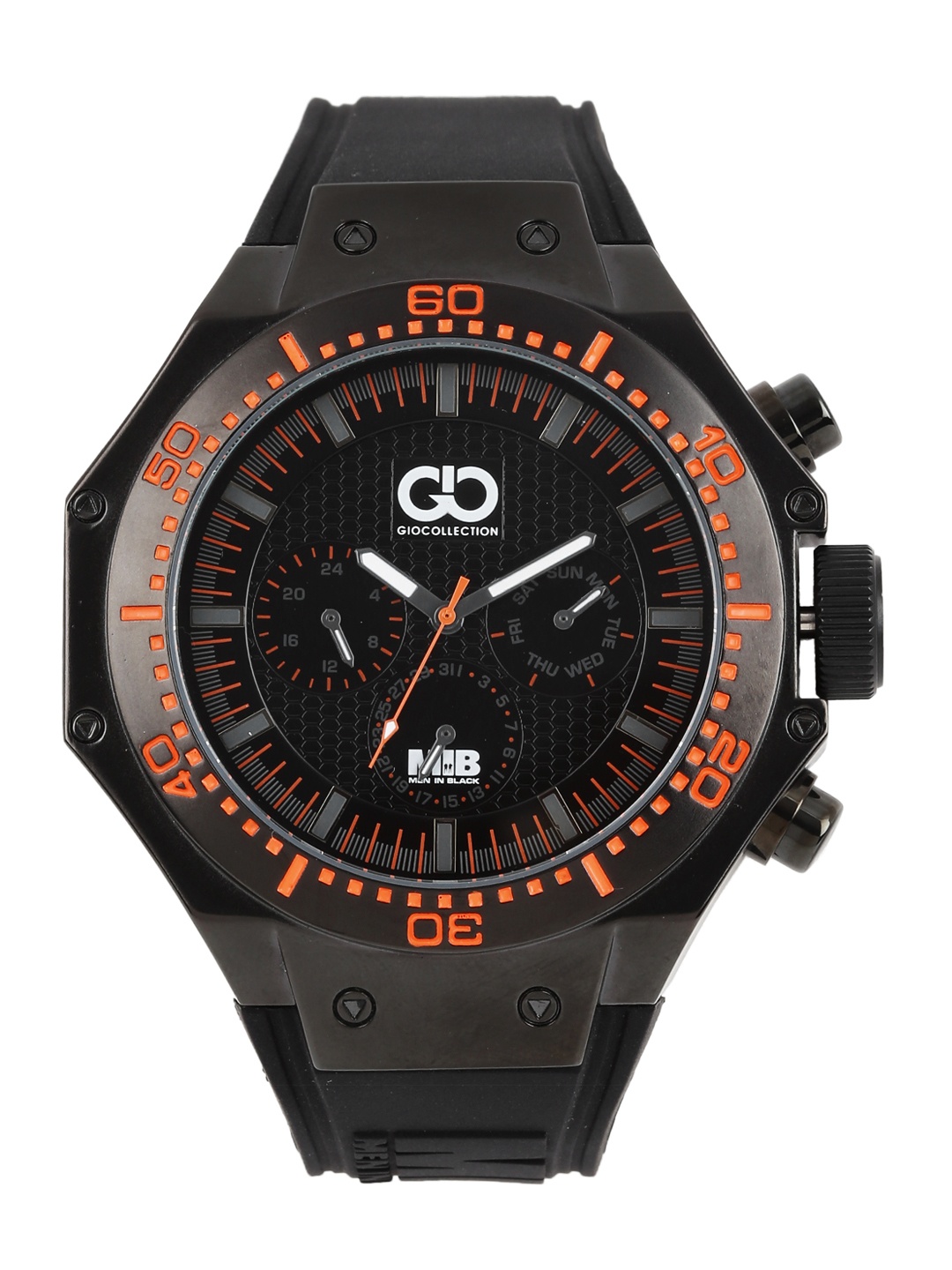

GIO COLLECTION Men Black Multi-Function Watch AD-0051-C