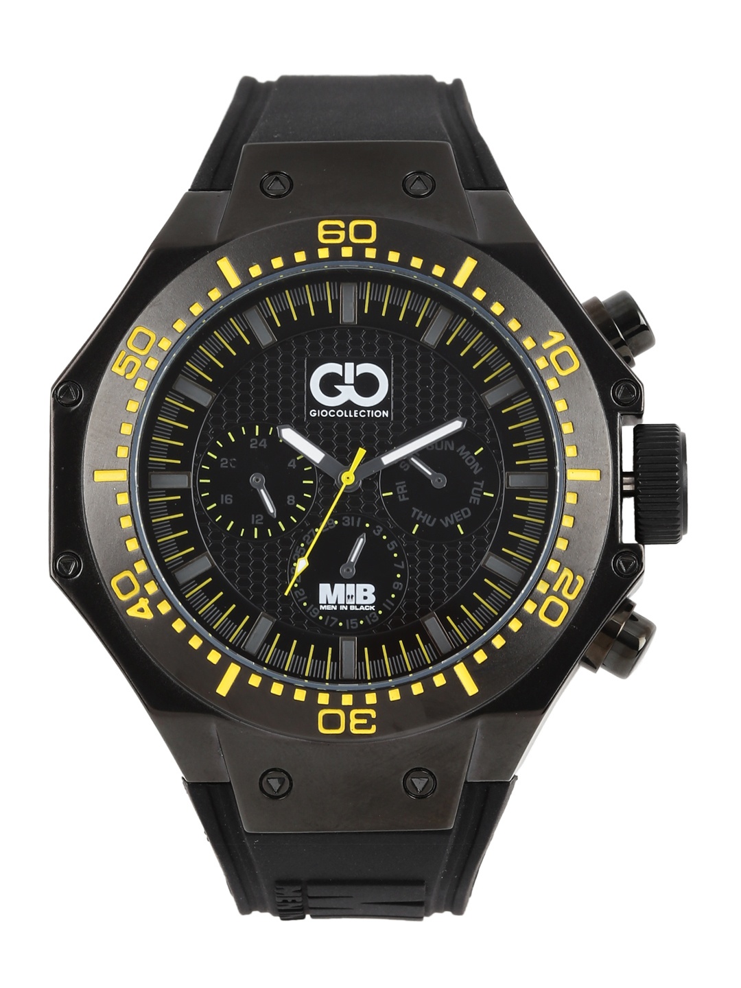 

GIO COLLECTION Men Black Multi-Function Watch AD-0051-E