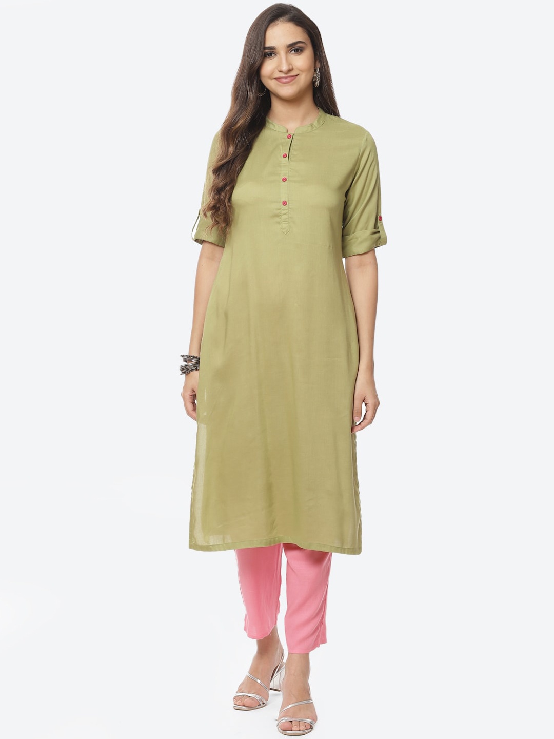 

Rangriti Women Green Kurta