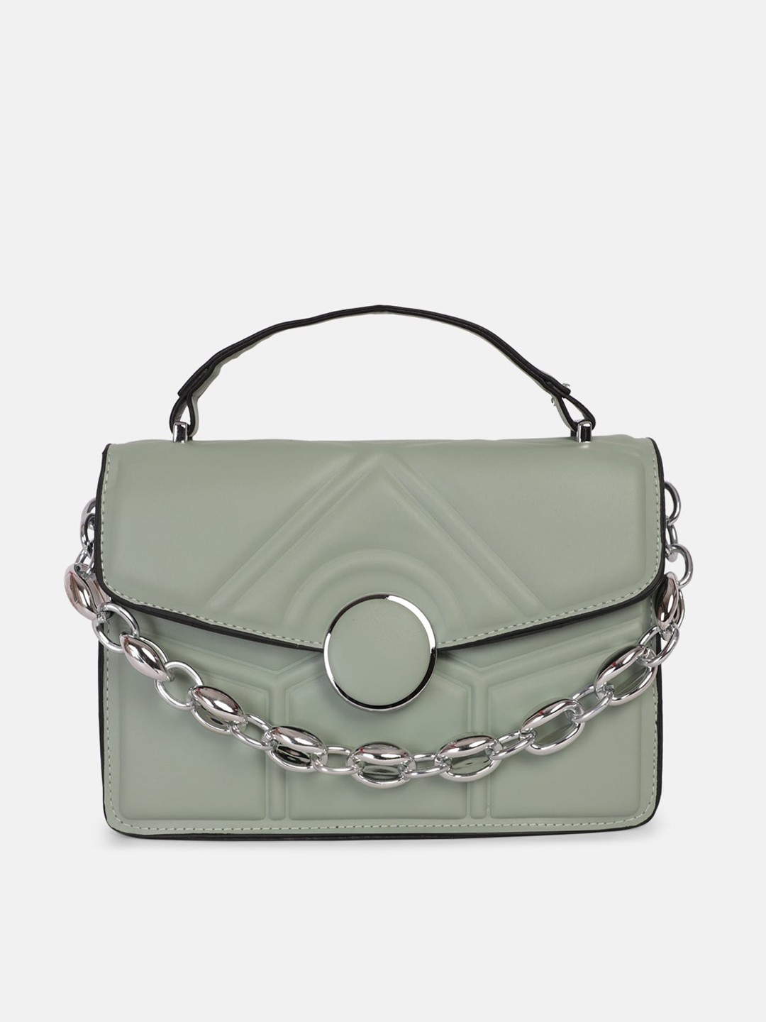 

Bagsy Malone Sea Green PU Structured Handheld Bag