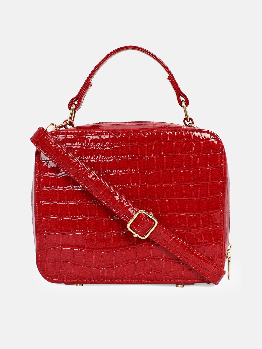 

Bagsy Malone Red Animal Textured Satchel