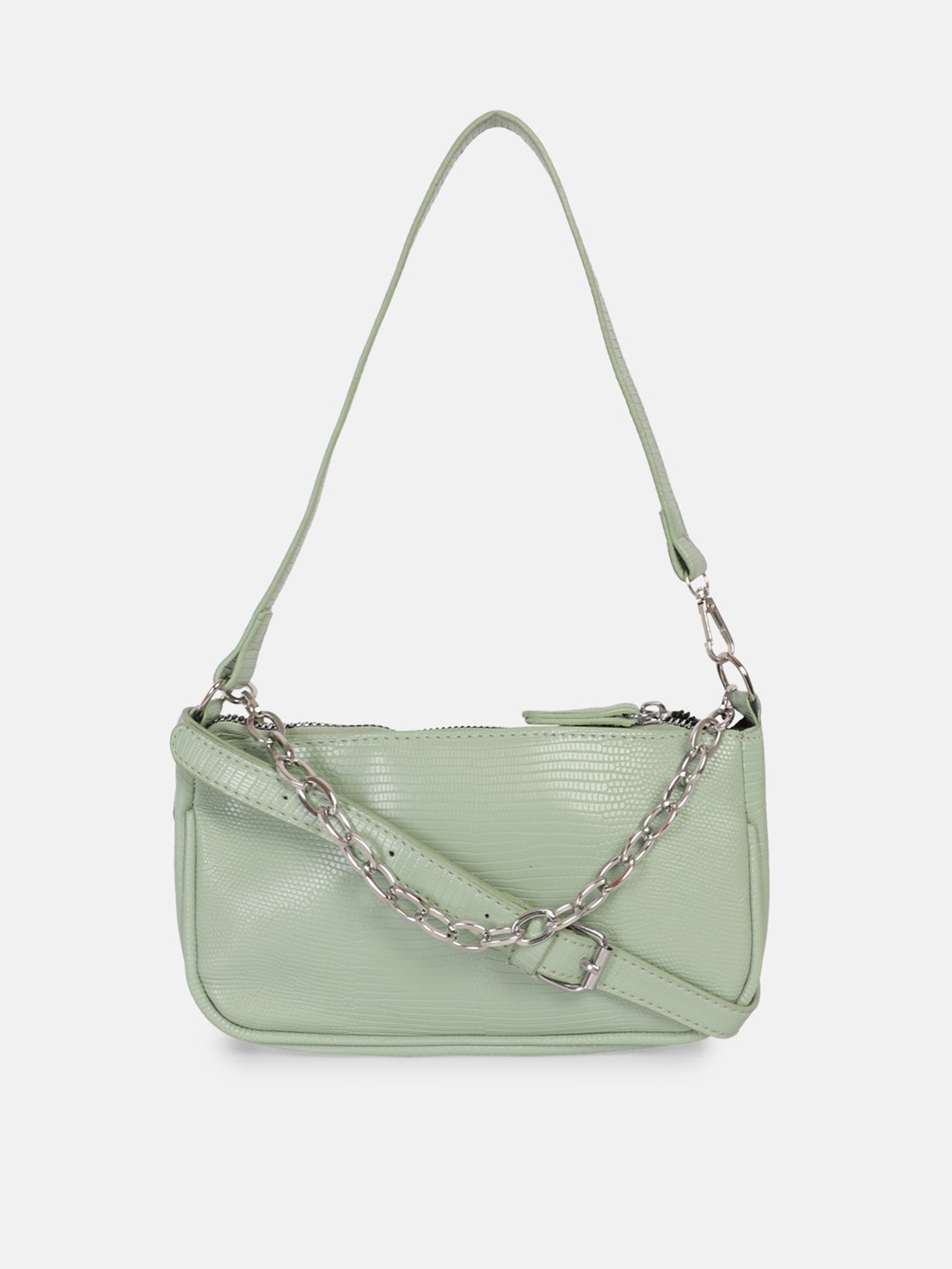 

Bagsy Malone Sea Green PU Structured Sling Bag