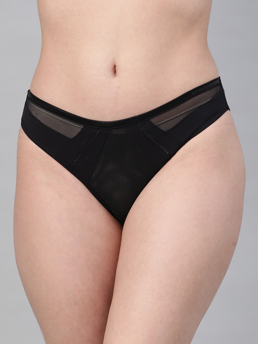 

Marks & Spencer Women Black Solid Net Thongs T815003J