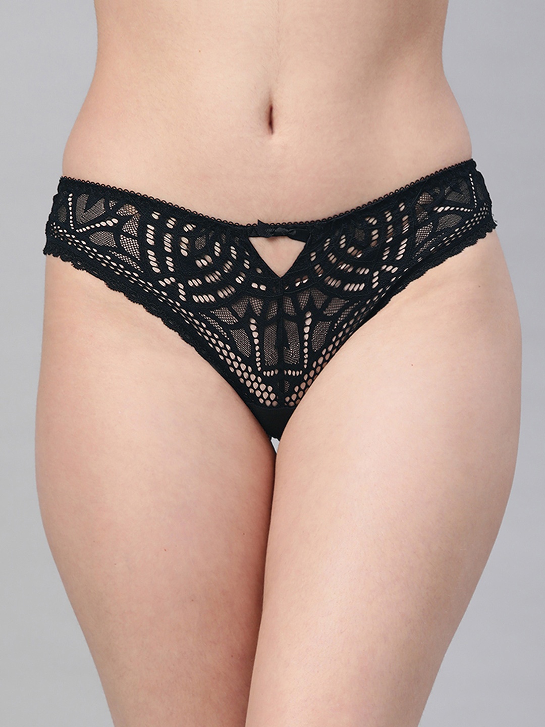 

Marks & Spencer Women Black Solid Lace Bikini Briefs T817759A