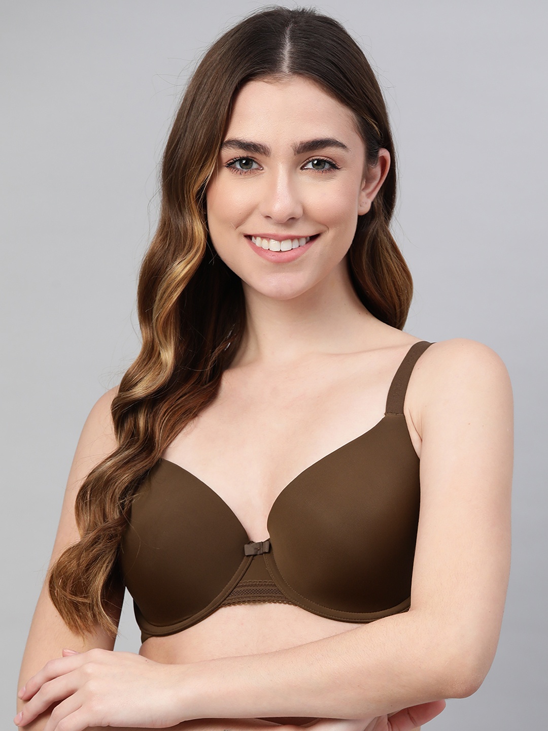 

Marks & Spencer Nude-Coloured Bra Underwired Lightly Padded