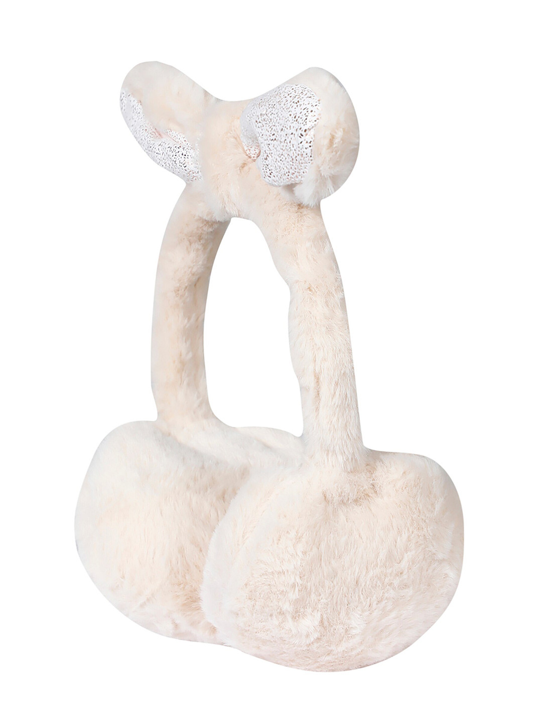 

LOOM LEGACY Women Cream-Coloured Fur Hairband