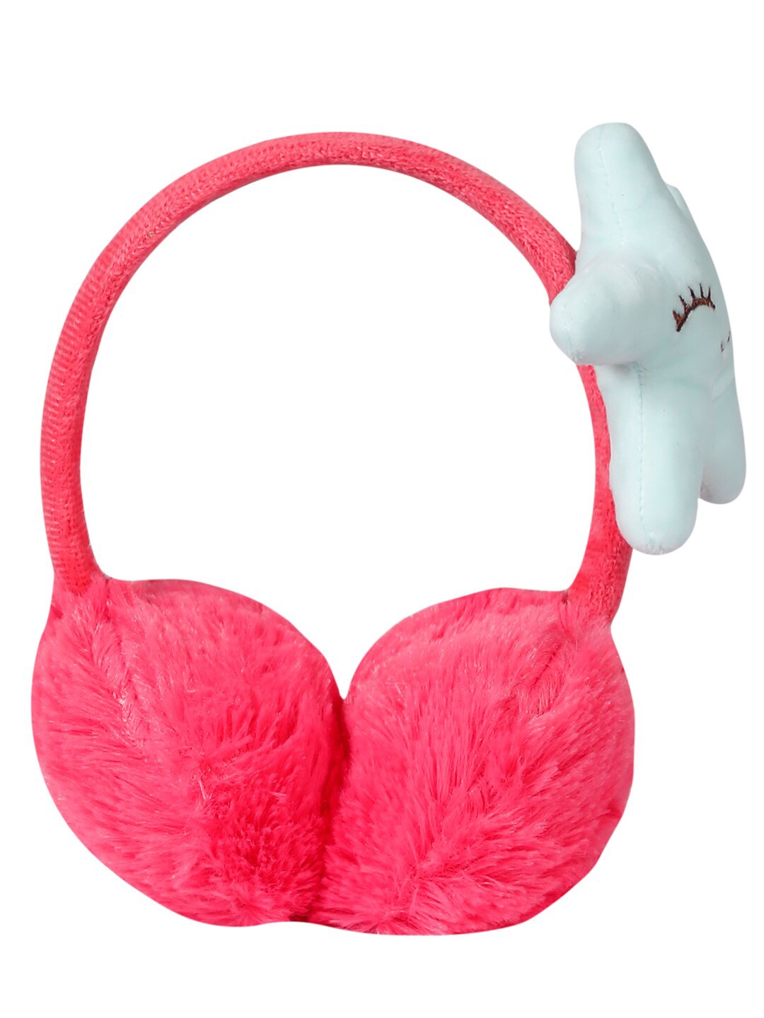 

LOOM LEGACY Women Orange & Blue Faux Fur Ear Muffs