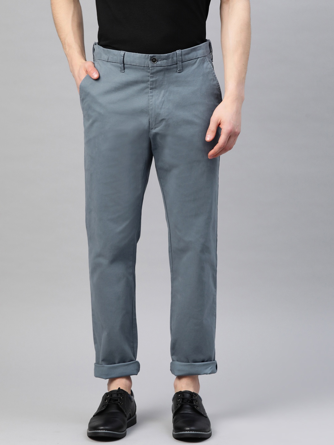 

Marks & Spencer Men Blue Trousers