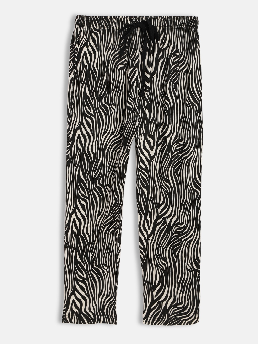 

SEYBIL Girls Off White & Black Animal Print Capris