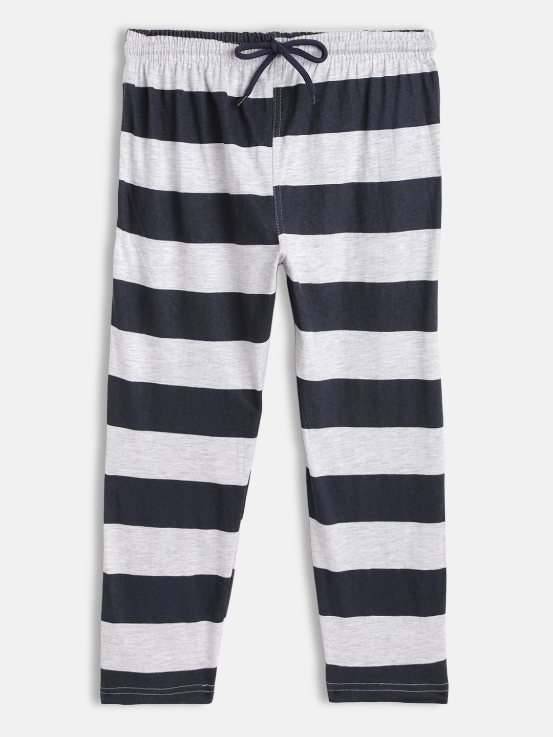 

SEYBIL Girls Navy Blue & White Striped Capris