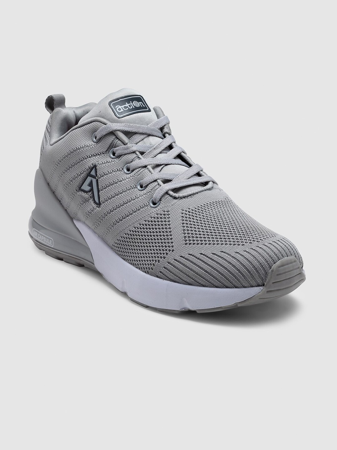 

Action Men Grey Mesh Running Non-Marking Sports Shoes