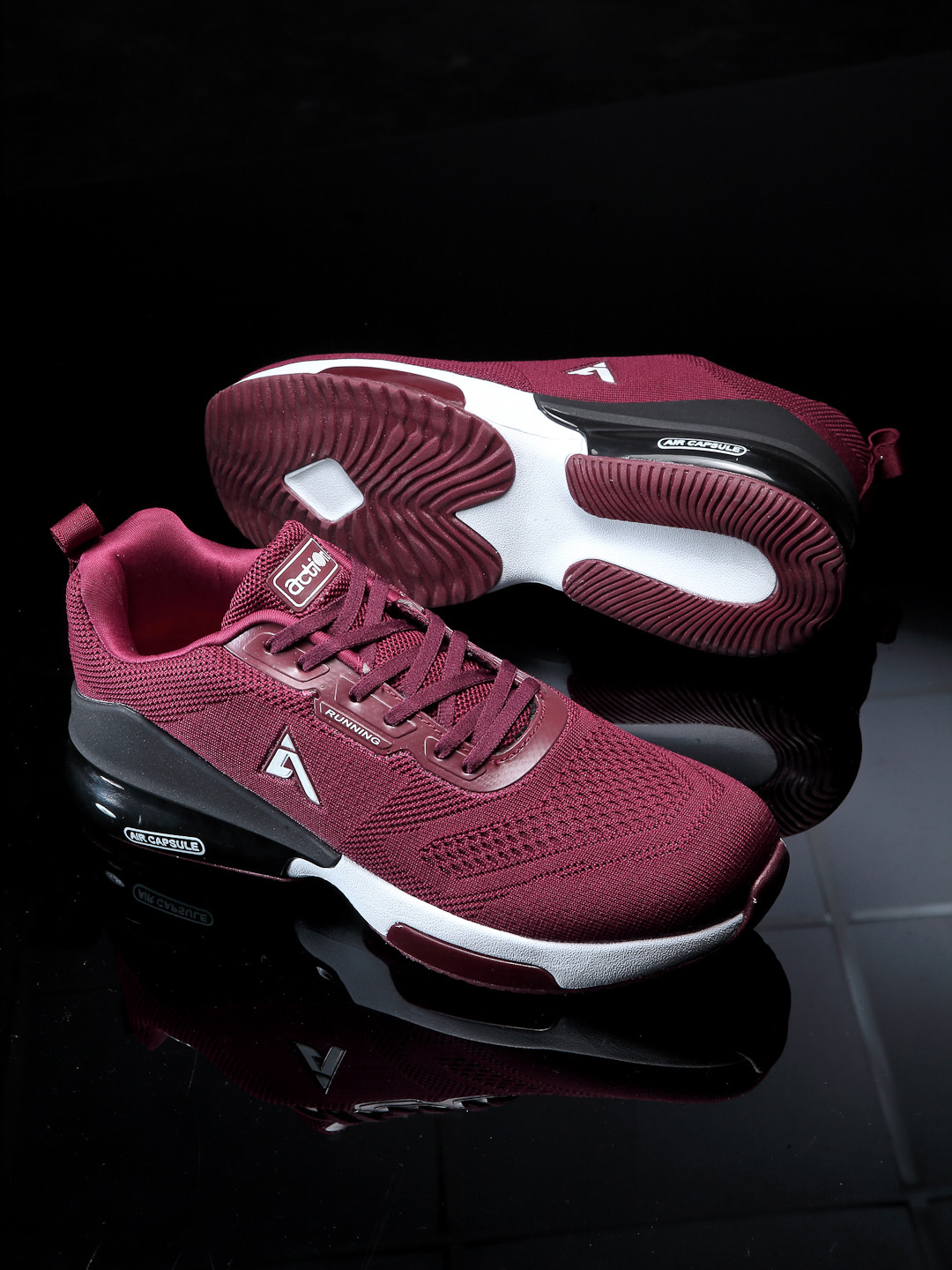 

Action Men Maroon Mesh Running Non-Marking Running Shoes