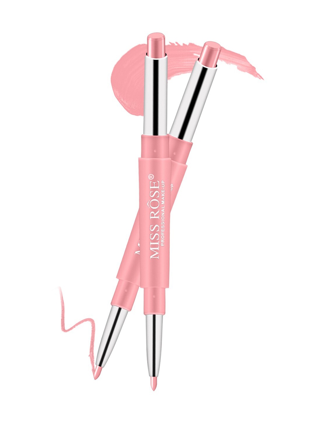 

MISS ROSE 2 In 1 CreamyMatte Lipstick - Time Square, Pink