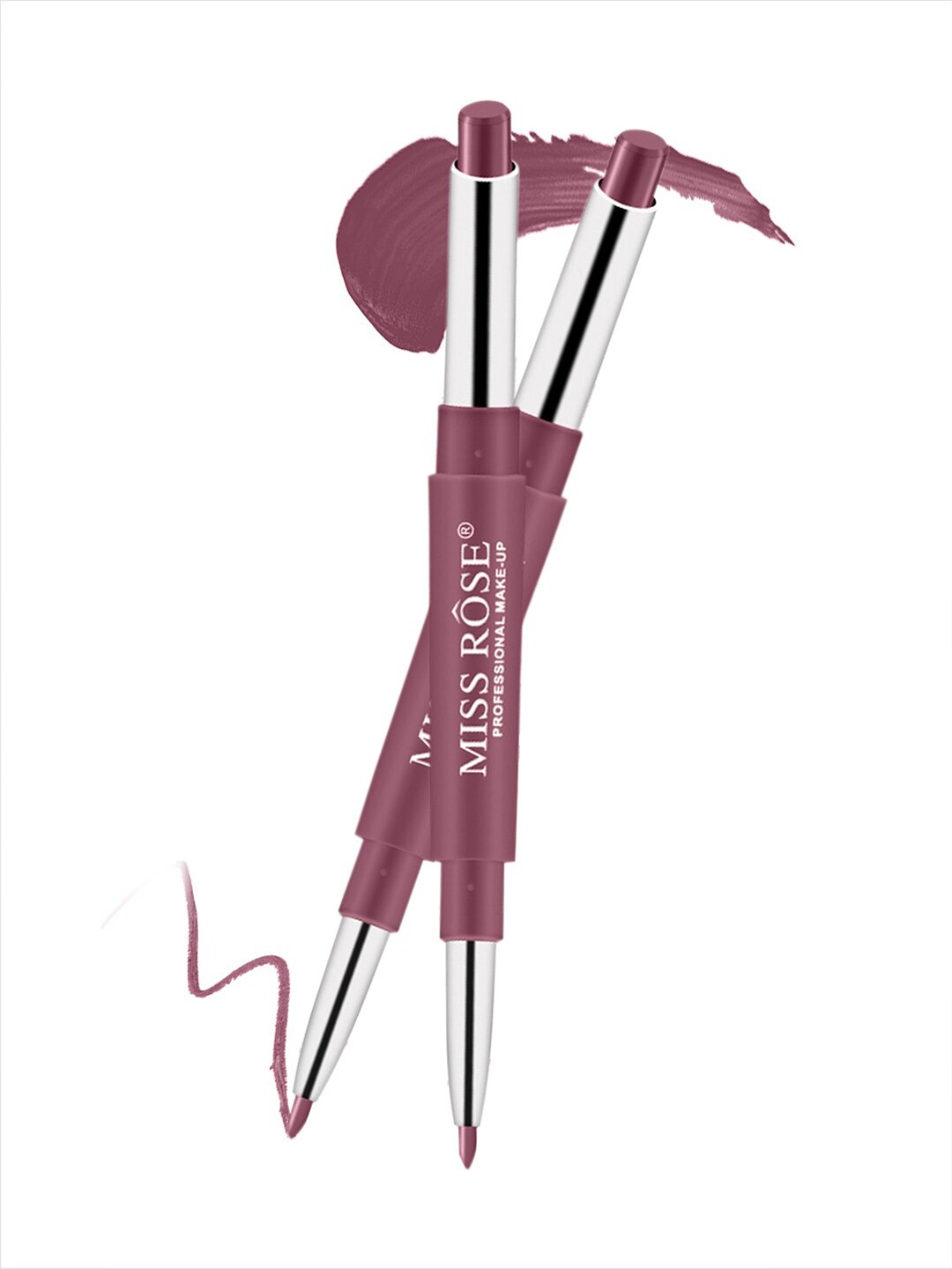 

MISS ROSE 2 In 1 CreamyMatte Lipstick - Sweet Girl, Violet