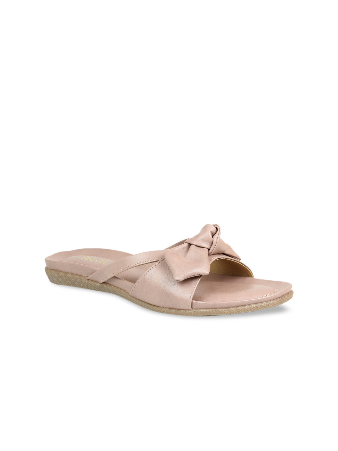 

Inc 5 Women Purple Open Toe Flats with Bows