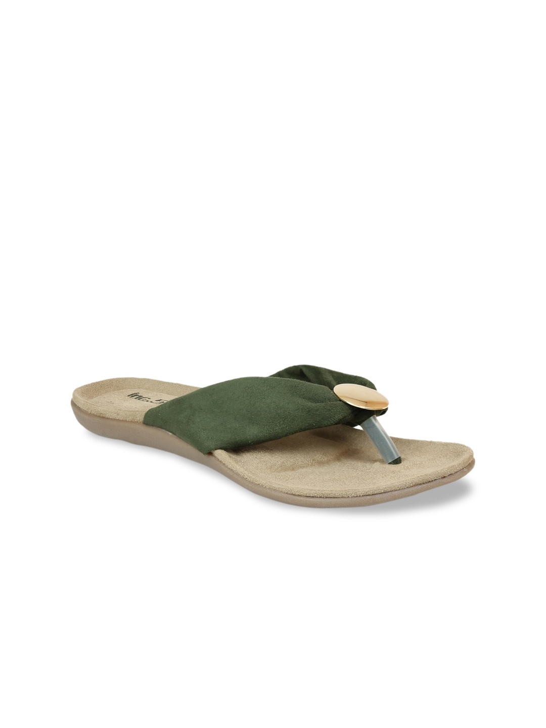 

Inc 5 Women Green Open Toe Flats