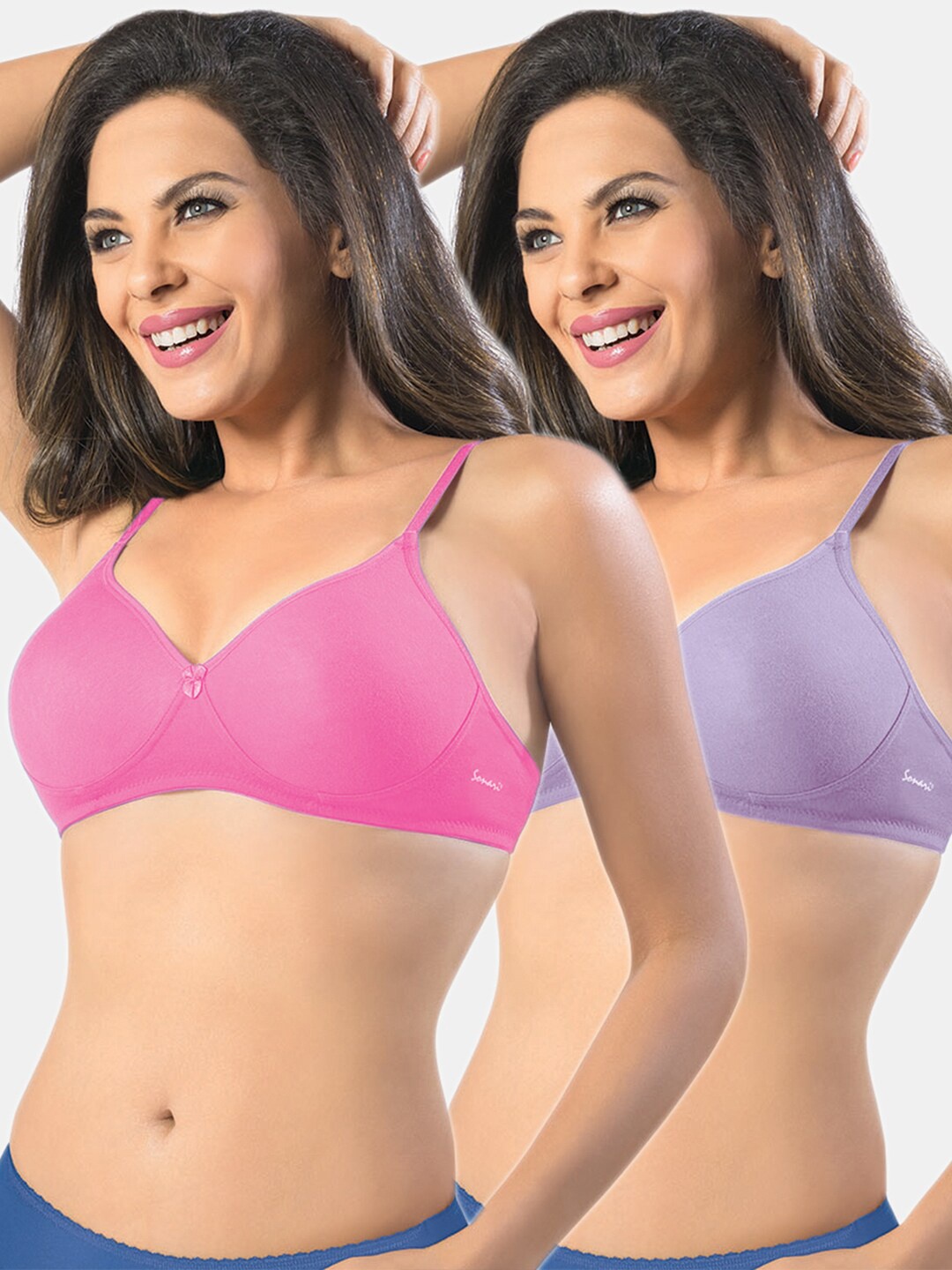 

Sonari Pack Of 2 Lavender & Pink Bra